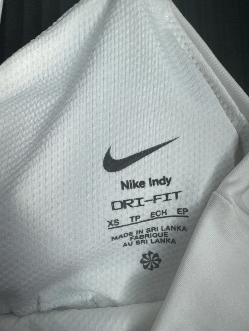Nike White Girls Seamless Lightweight Bralette Sports Bra